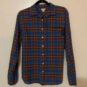 J crew plaid shirt womens medium